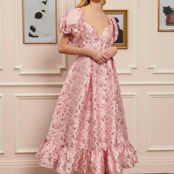 Sister Jane Dresses & Skirts - Sister Jane Pink Floral Midi Dress